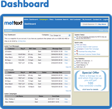 You have access to your own dashboard once registered to control your account